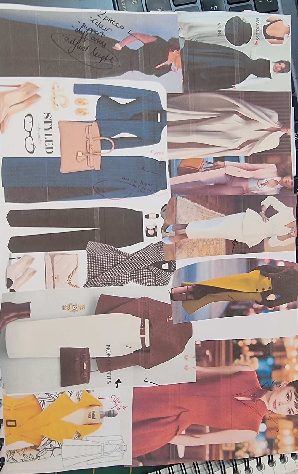 Gabi's sketchbook: outfit and colour references